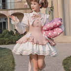 Everyday Elegant Warm Long Sleeve Interior Dress Two-piece Light Lolita