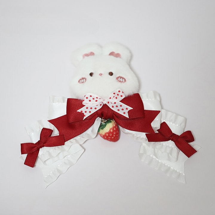 Lolita Hair Accessories  Exquisite Strawberry Handmade Hairpin with Lolita Accessories