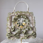 Lolita Bag Flower Lace Bow Handbag Four Times Flower Tea Party Gorgeous Lolita Accessories
