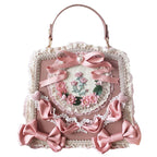 Lolita Bag Flower Lace Bow Handbag Four Times Flower Tea Party Gorgeous Lolita Accessories