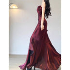 French Hepburn Temperament Elegant Fishtail Dress Light Lolita Princess Dress High-end Dress