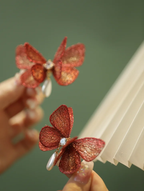 French Lolita Embroidered Butterfly Hairpin Daily Hair Lolita Clip Headwear and Accessories