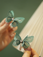 French Lolita Embroidered Butterfly Hairpin Daily Hair Lolita Clip Headwear and Accessories