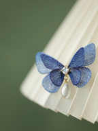 French Lolita Embroidered Butterfly Hairpin Daily Hair Lolita Clip Headwear and Accessories