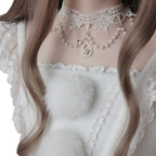 Gem Pearl Lace Necklace Ribbon Accessories Small Things Wedding Lolita Accessories