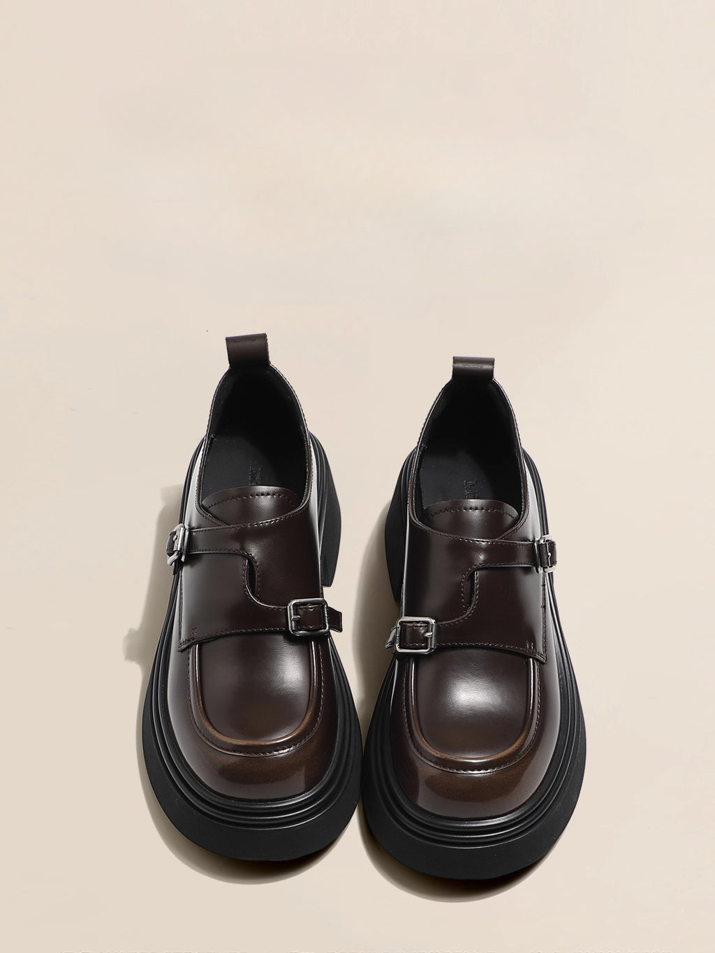 Lolita Shoes Genuine Leather Loafers 5.5cm Platform British Style Leather for Women Autumn