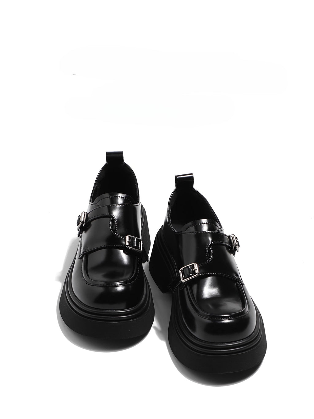 Lolita Shoes Genuine Leather Loafers 5.5cm Platform British Style Leather for Women Autumn