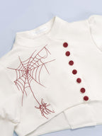 Goth Lolita Embroider Top Black White Fishbone Breast Gemini Autumn/winter Halloween Lolita Dresses