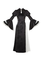 Goth Lolita Halloween Length Op Witch Hat Cape Twins Autumn Winter Lolita Dresses