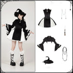 Goth Lolita Halloween Length Op Witch Hat Cape Twins Autumn Winter Lolita Dresses