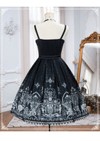 Goth Lolita Prom Goth Dresses Dark Printed Dress Gothic JSK Lolita SK Plus Size 3XL Lolita Dress