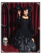 Goth Lolita Prom Goth Dresses Dark Printed Dress Gothic JSK Lolita SK Plus Size 3XL Lolita Dress