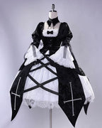 Goth Lolita Vintage Outfit Jacquard Long Dress Style Rococo Dress  Hallowmas Which Costume Cosplay