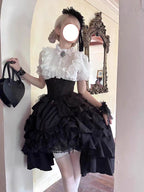 Goth Lolita Skirt Dark Black Vampire Count Lolita and Lift Dress