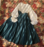 Embrace timeless elegance with our Elegant Melody set, blending Gothic charm with light Lolita grace. This coordinated ensemble features a delicate blouse and an A-line skirt designed to create a flattering silhouette. Intricate lace details and vintage-inspired accents evoke a sense of poetic romance, while the dark color palette adds depth and sophistication. Perfect for tea parties or evening gatherings, this set offers a harmonious balance between classic refinement and wearable comfort. Pre-order now t