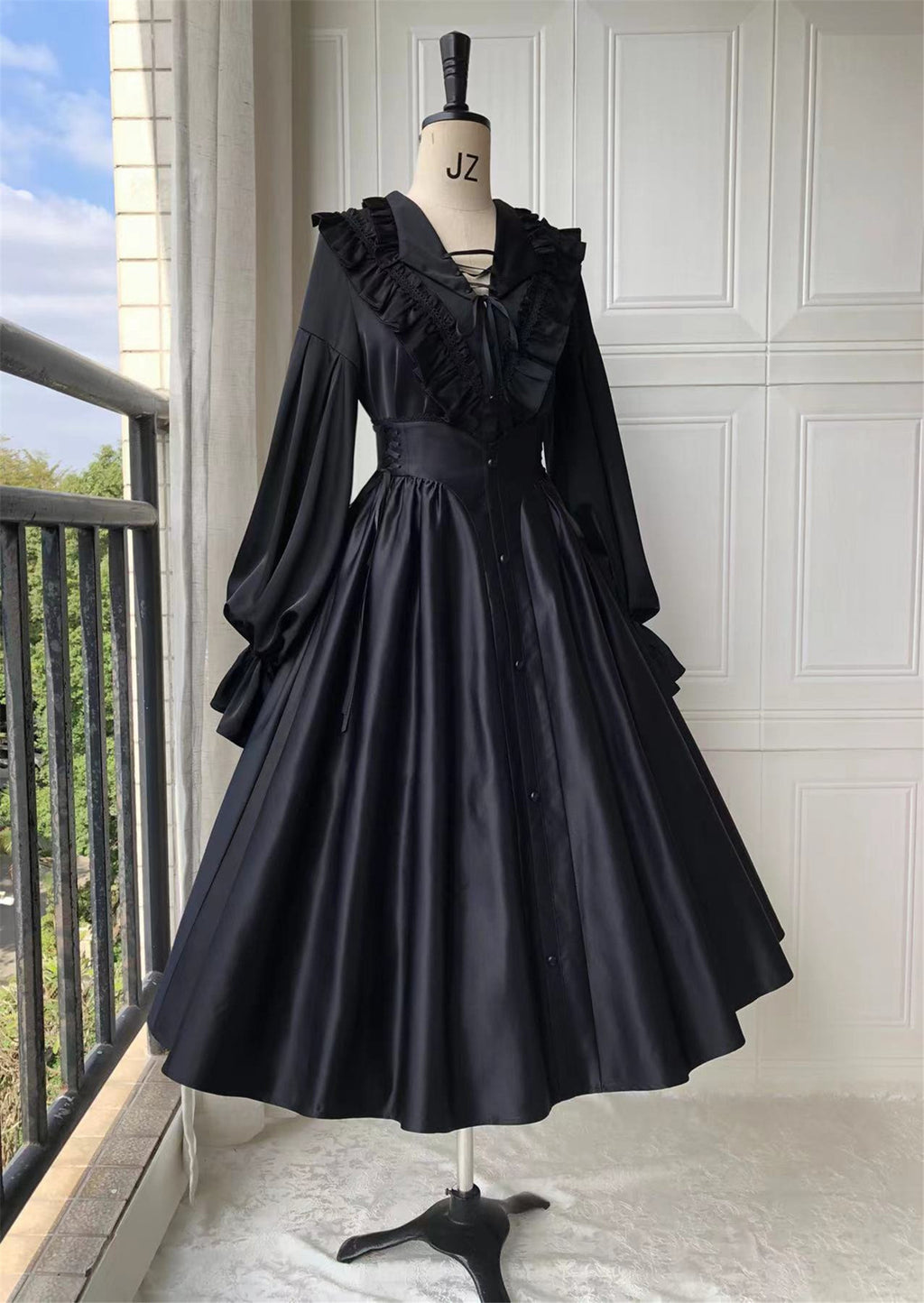Embrace timeless elegance with our Elegant Melody set, blending Gothic charm with light Lolita grace. This coordinated ensemble features a delicate blouse and an A-line skirt designed to create a flattering silhouette. Intricate lace details and vintage-inspired accents evoke a sense of poetic romance, while the dark color palette adds depth and sophistication. Perfect for tea parties or evening gatherings, this set offers a harmonious balance between classic refinement and wearable comfort. Pre-order now t