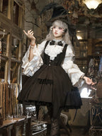 Gothic Lolita Dresses Halloween Costume Magical Girl Daily Autumn Dress Elegant Outfit Witch Hat