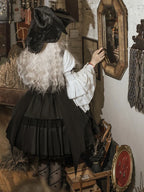 Gothic Lolita Dresses Halloween Costume Magical Girl Daily Autumn Dress Elegant Outfit Witch Hat