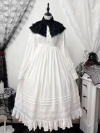 Gothic Lolita Dress White Nun Style Dark Religious JSK Outfit
