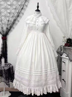 Gothic Lolita Dress White Nun Style Dark Religious JSK Outfit