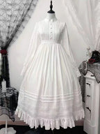 Gothic Lolita Dress White Nun Style Dark Religious JSK Outfit
