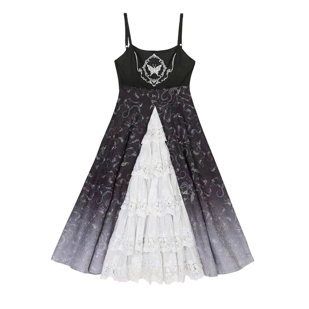 The Halloween Gothic Punk Lolita Dress is designed to merge dark elegance with playful cosplay charm. Featuring a strap-style silhouette with gothic details, it balances femininity and a bold, edgy aesthetic. The design draws inspiration from princess-like Lolita fashion while adding punk-inspired accents, making it versatile for Halloween parties, themed events, or daily dark-style outfits. It captures the mysterious, dramatic essence of Gothic Lolita with a modern, stylish twist.