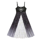 The Halloween Gothic Punk Lolita Dress is designed to merge dark elegance with playful cosplay charm. Featuring a strap-style silhouette with gothic details, it balances femininity and a bold, edgy aesthetic. The design draws inspiration from princess-like Lolita fashion while adding punk-inspired accents, making it versatile for Halloween parties, themed events, or daily dark-style outfits. It captures the mysterious, dramatic essence of Gothic Lolita with a modern, stylish twist.