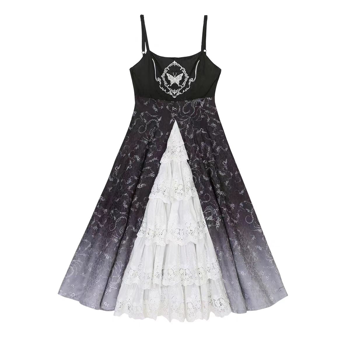 The Halloween Gothic Punk Lolita Dress is designed to merge dark elegance with playful cosplay charm. Featuring a strap-style silhouette with gothic details, it balances femininity and a bold, edgy aesthetic. The design draws inspiration from princess-like Lolita fashion while adding punk-inspired accents, making it versatile for Halloween parties, themed events, or daily dark-style outfits. It captures the mysterious, dramatic essence of Gothic Lolita with a modern, stylish twist.