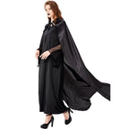 Gothic Lolita Halloween Witch Queen Cloak Costume for Women Vampire Sorceress Stage Dress