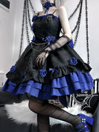 Gothic Lolita Sweet Rose Dresses Princess Ball Gown for Homecoming