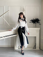 Step into a fairy tale with the Weiming Poetry Lolita collection, where dreams weave into lace and elegance takes shape. This opulent ball gown combines royal sophistication with ethereal beauty, featuring intricate lace detailing and a graceful mermaid silhouette that flows into a dramatic train. Designed for the modern princess, it embodies timeless romance and poetic charm. Perfect for formal events, weddings, or enchanting photoshoots, this dress celebrates the artistry of Lolita fashion with its luxuri