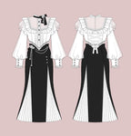 Step into a fairy tale with the Weiming Poetry Lolita collection, where dreams weave into lace and elegance takes shape. This opulent ball gown combines royal sophistication with ethereal beauty, featuring intricate lace detailing and a graceful mermaid silhouette that flows into a dramatic train. Designed for the modern princess, it embodies timeless romance and poetic charm. Perfect for formal events, weddings, or enchanting photoshoots, this dress celebrates the artistry of Lolita fashion with its luxuri