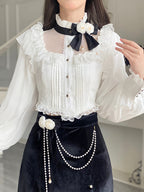 Step into a fairy tale with the Weiming Poetry Lolita collection, where dreams weave into lace and elegance takes shape. This opulent ball gown combines royal sophistication with ethereal beauty, featuring intricate lace detailing and a graceful mermaid silhouette that flows into a dramatic train. Designed for the modern princess, it embodies timeless romance and poetic charm. Perfect for formal events, weddings, or enchanting photoshoots, this dress celebrates the artistry of Lolita fashion with its luxuri