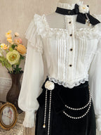 Step into a fairy tale with the Weiming Poetry Lolita collection, where dreams weave into lace and elegance takes shape. This opulent ball gown combines royal sophistication with ethereal beauty, featuring intricate lace detailing and a graceful mermaid silhouette that flows into a dramatic train. Designed for the modern princess, it embodies timeless romance and poetic charm. Perfect for formal events, weddings, or enchanting photoshoots, this dress celebrates the artistry of Lolita fashion with its luxuri