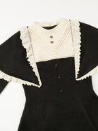 Gothic Nun Style Black Long-sleeved Dress Elegant Lolita Dress Autumn