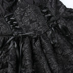 Gothic Lolita Black Lace Halter-neck Tie Dress Fashion Romance Outfit Jumper Skirt