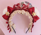 Lolita Hair Accessories Gray-blue Gorgeous Bear Ear Headband Haze KC