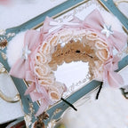 Lolita Hair Accessories Gray-blue Gorgeous Bear Ear Headband Haze KC