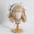 Hair Accessories Sweet Cat Ears Hairband Bow Ruffle Hairpins Headwear