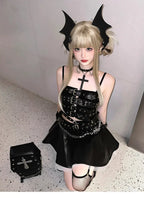 Halloween Bat Wings Hair Clips Subcultural Gothic Accessories Black Hairpins