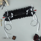 This gothic Lolita horn headband is crafted for a dramatic and elegant Halloween look. Designed with dark tones and ornate details, it combines Lolita sweetness with gothic mystery. The horn design adds playful fantasy, while its versatile style makes it suitable for cosplay, themed parties, or daily Lolita fashion. A striking accessory to complete any dark, enchanting outfit.