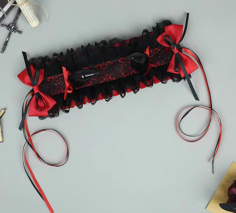 This gothic Lolita horn headband is crafted for a dramatic and elegant Halloween look. Designed with dark tones and ornate details, it combines Lolita sweetness with gothic mystery. The horn design adds playful fantasy, while its versatile style makes it suitable for cosplay, themed parties, or daily Lolita fashion. A striking accessory to complete any dark, enchanting outfit.
