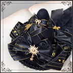 The Eternal Rose handmade accessory set combines playful bunny ears with a charming mini top hat hair clip, crafted for a whimsical Lolita look. Designed with gothic elegance and festive Halloween flair, it balances sweetness with dramatic fantasy. Perfect for cosplay, themed parties, or photo shoots, this set offers versatile styling that enhances Lolita fashion with originality and charm.