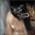The Eternal Rose handmade accessory set combines playful bunny ears with a charming mini top hat hair clip, crafted for a whimsical Lolita look. Designed with gothic elegance and festive Halloween flair, it balances sweetness with dramatic fantasy. Perfect for cosplay, themed parties, or photo shoots, this set offers versatile styling that enhances Lolita fashion with originality and charm.