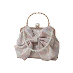 Lolita Bags Handmade Original Bow Mermaid Ji Cute Lolita Bag Pearl Gold