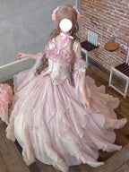 The Blue Evening Princess Dress is designed to capture ethereal beauty and timeless elegance. Crafted in a flowing silhouette with delicate details, it radiates a dreamy, fairytale-like charm. The soft blue tone highlights sophistication while adding a touch of romance, making it perfect for formal events, banquets, or special occasions. This gown blends grace and modern femininity, allowing the wearer to embody both confidence and princess-like allure.