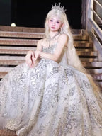 Hime Lolita Evening Bar Mitzvah Flower Princess Dress Galaxy Wedding Birthday Party Graduation Ceremony