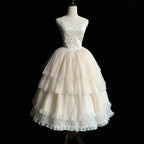 Hime Lolita Classic Dream Big Swing Gauze Skirt Op/jsk Lolita Skirt White Wedding Dress