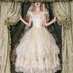 Hime Lolita Tea Party Fashion Cream Coloring Ki Lolita Dress One Piece Dress