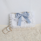 Lolita Bag Japanese Pearl Bow Shoulder Square Handbag Accessories